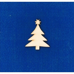 SKLEJKA #3mm Choinka 5cm z gwiazdką